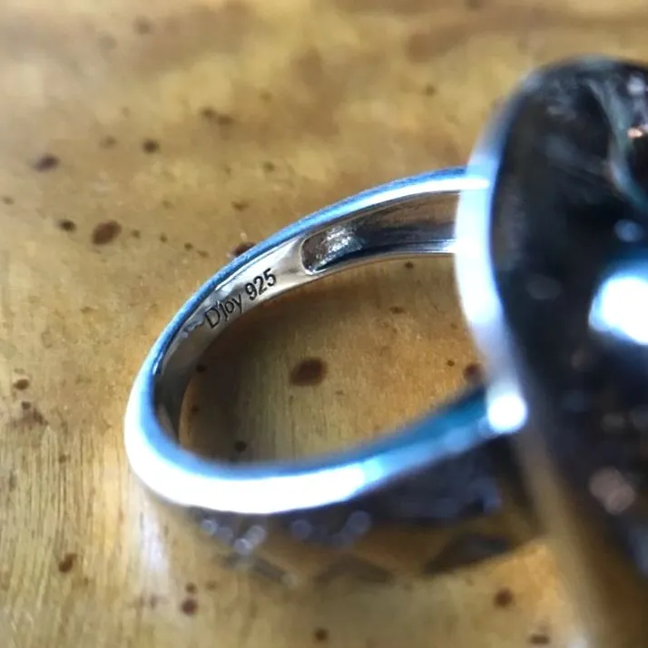 Sleeping Beauty Turquoise Sterling Silver Cowgirl Ring Size 5 Blue - Image 3