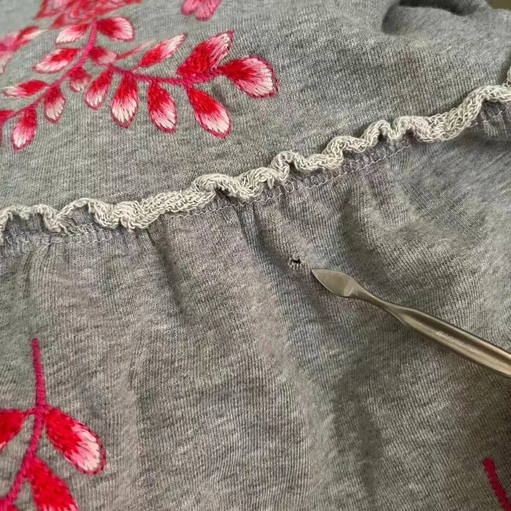 NWOT Johnny Was Cassia Floral Embroidered Full Zip Tiered Hoodie Sweatshirt XS - Image 15