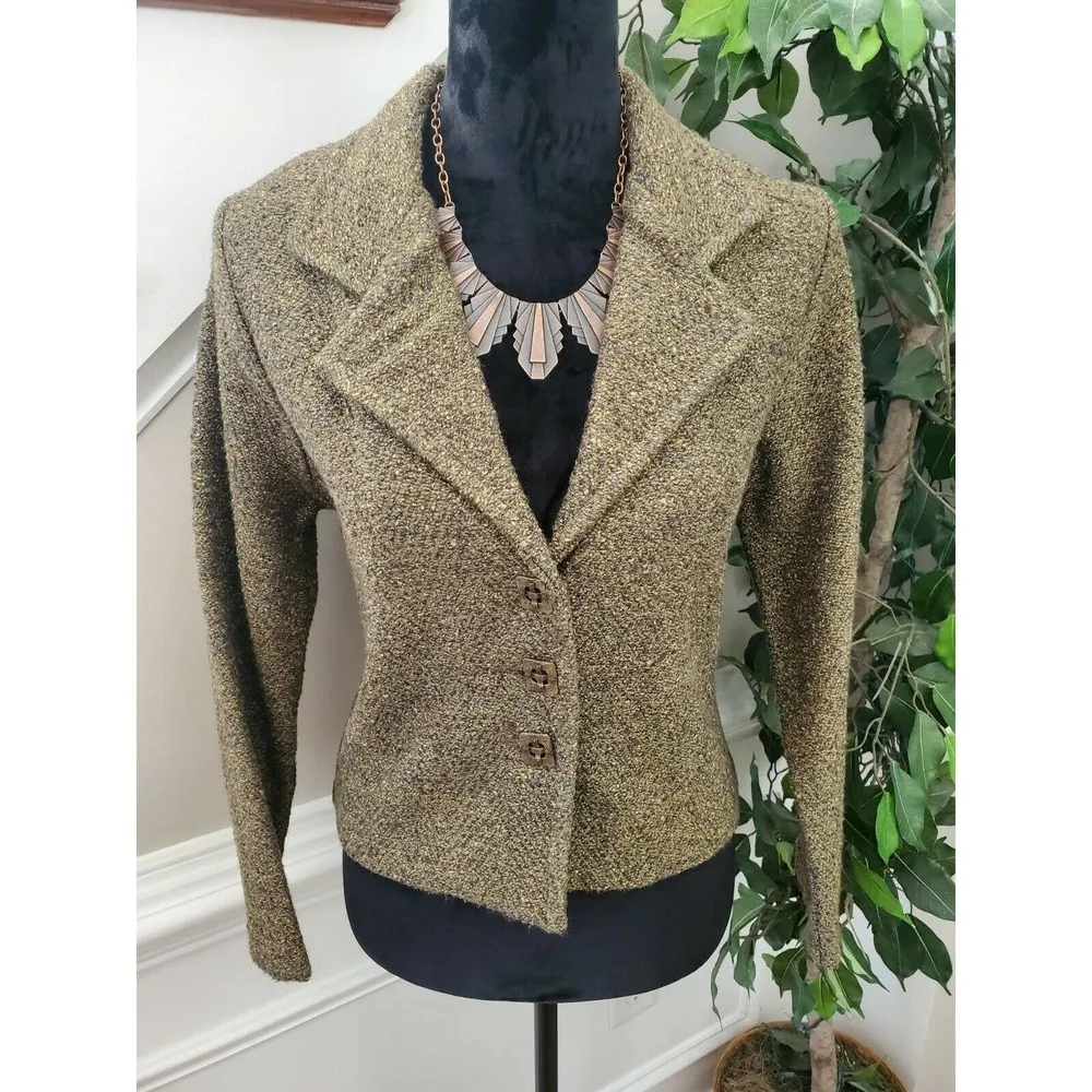 Vintage Beluva Brown LongSleeve Three Buttons Single Breasted Notch Lapel Blazer Size undefined - Image 3