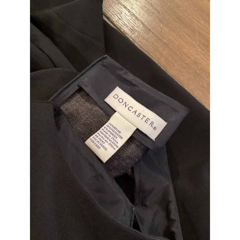 Doncaster Black Mini Shift Dress 3/4 Sleeve Formal Business Office Classic 14 - Image 7