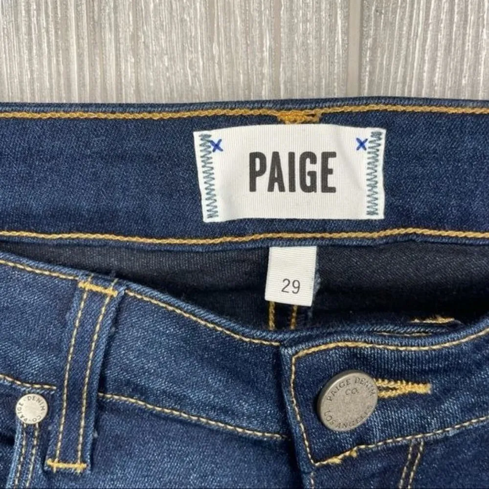 Paige dark wash blue skinny denim jeans size 29 - Image 3