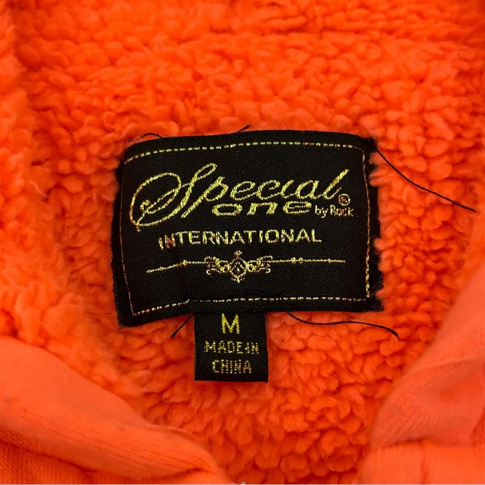 Special One By Rock Revolution Cali Love Peach Zip Up Hoodie Sweatshirt Womens M - Image 4