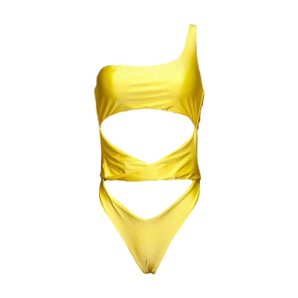 RIOT SWIM Beau One Shoulder Cut-Out One Piece Swim, Poppy, Medium - Image 12