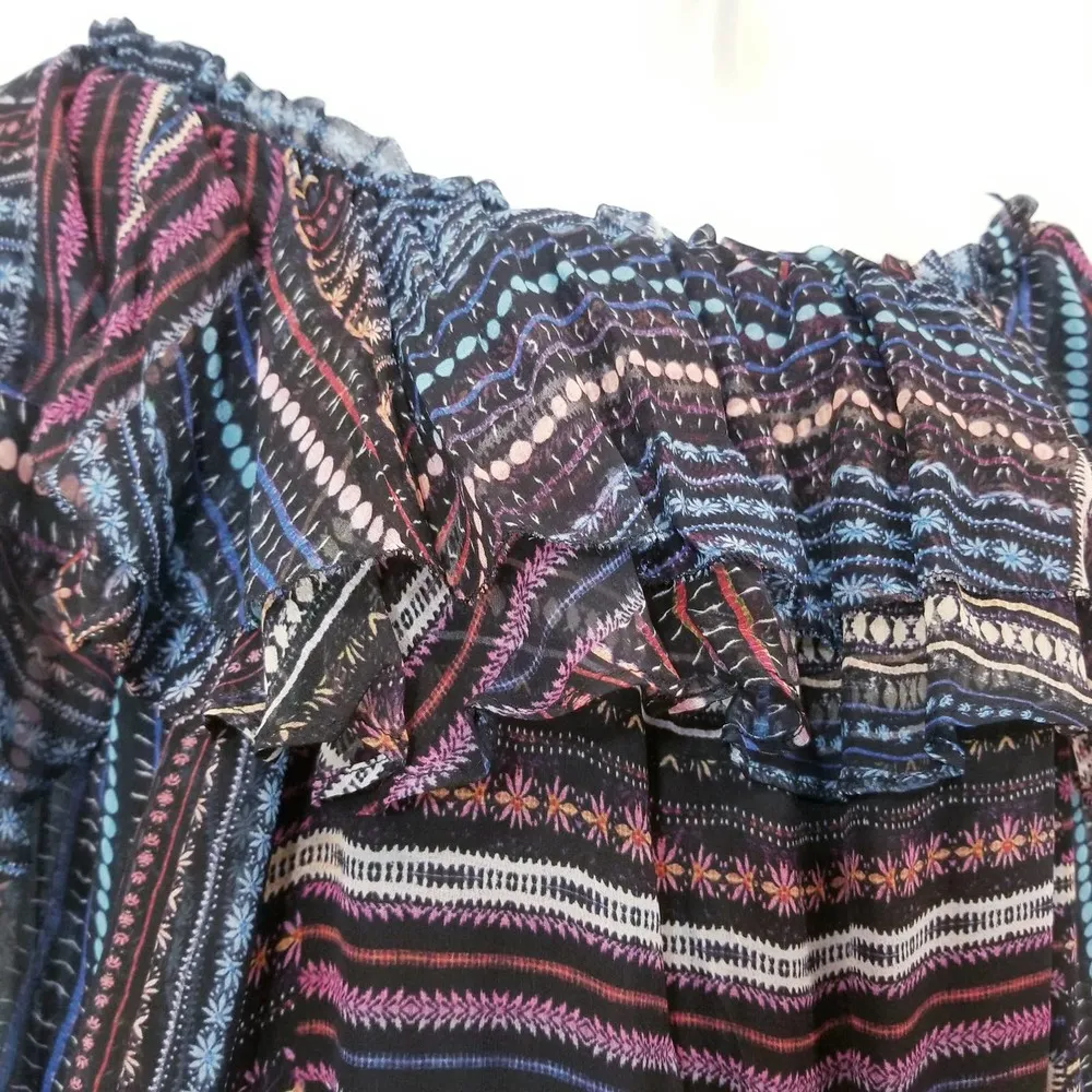 PARKER Silk Palermo Dress Printed Off Shoulder Cocktail Mini Dress - Image 13