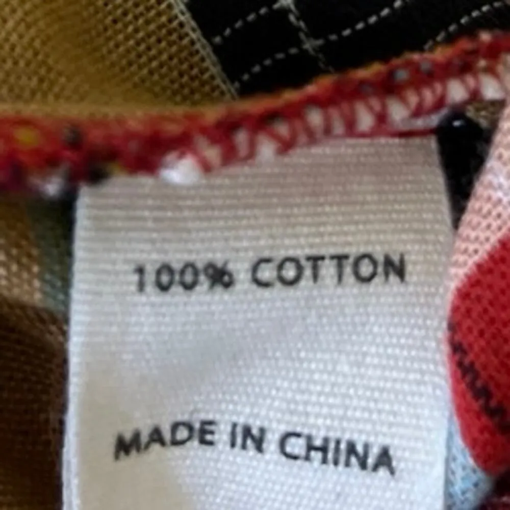 NEW Gilded Intent Multicolor Check Plaid Flannel Button Crop Shirt Blouse Top XS - Image 5