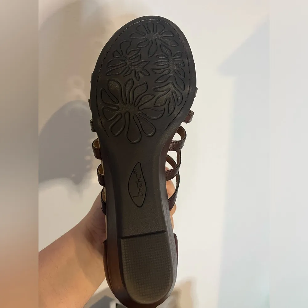 BOC Vegan Gladiator Kirra Faux Leather Strappy Sandal Brown Buckle Women’s Sz 9 - Image 15