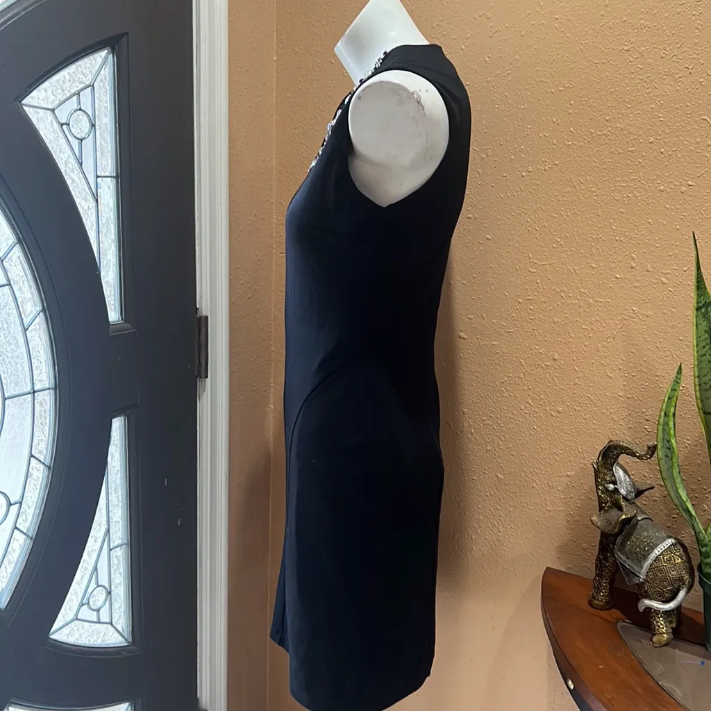 Boston Proper black jeweled dress - Image 5