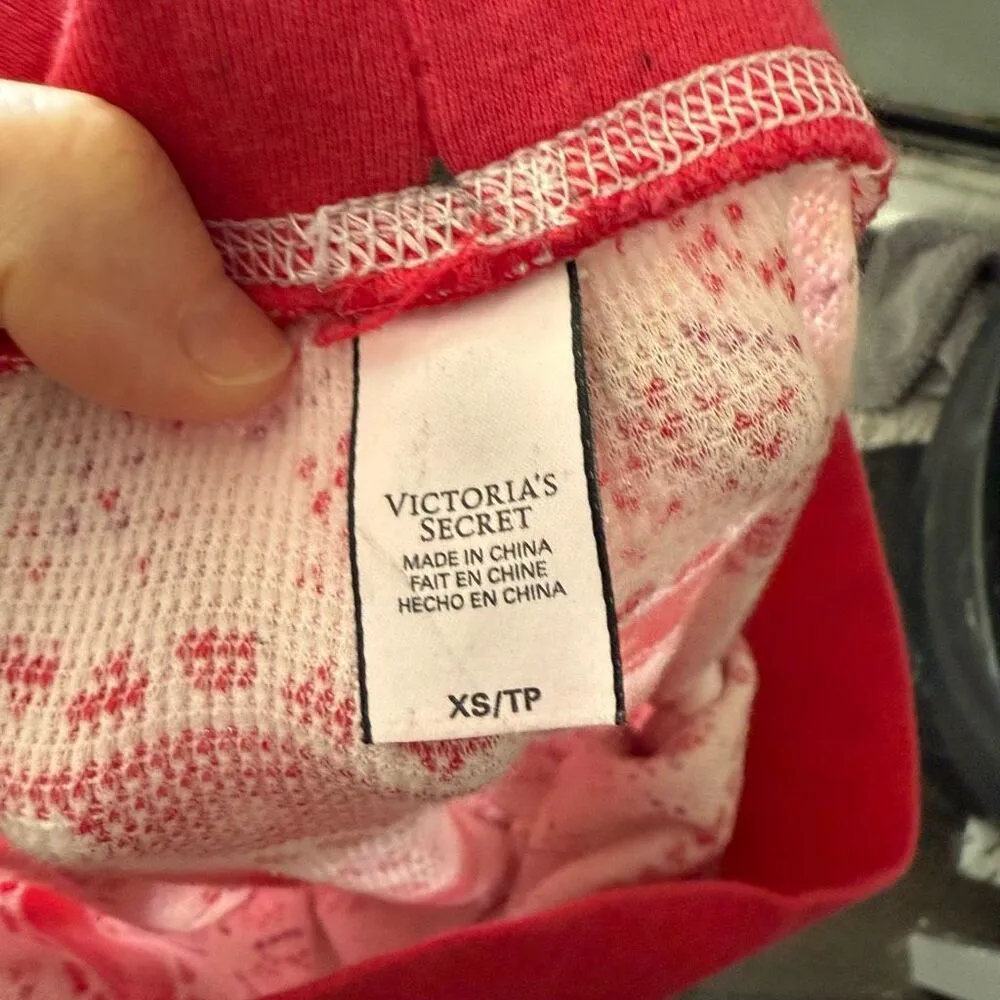 Victoria’s Secret Women’s Extra Small Red Thermal Pajama Set - Image 9
