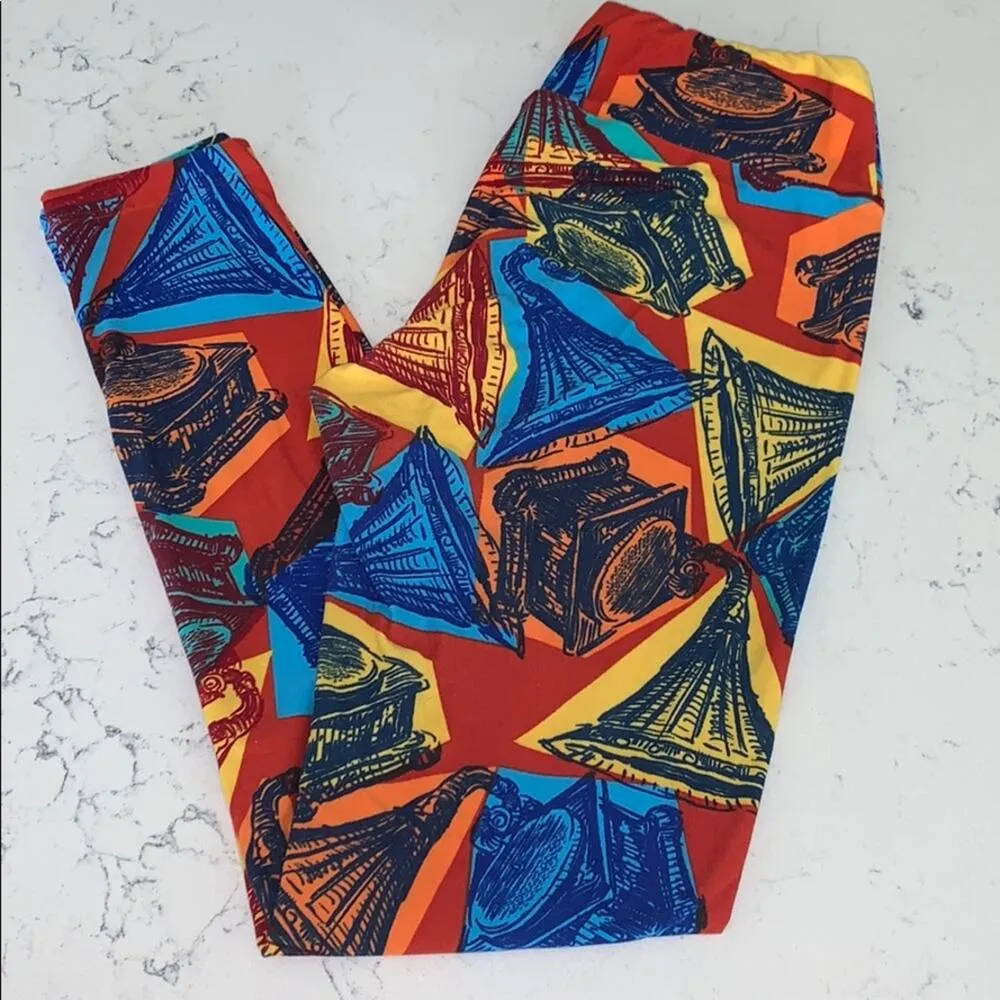 Lularoe Gramophone Leggings OS - Image 2
