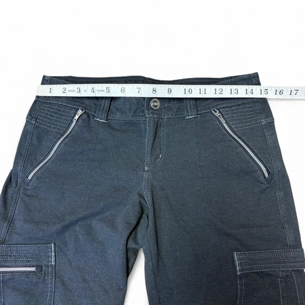 Kuhl Krush Pants Women's 4 Black Cargo Zip Pockets Skinny Hiking Outdoor Stretch - Image 4