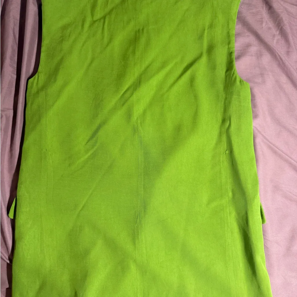 Zara Vibrant Green tuxedo vest - Image 5