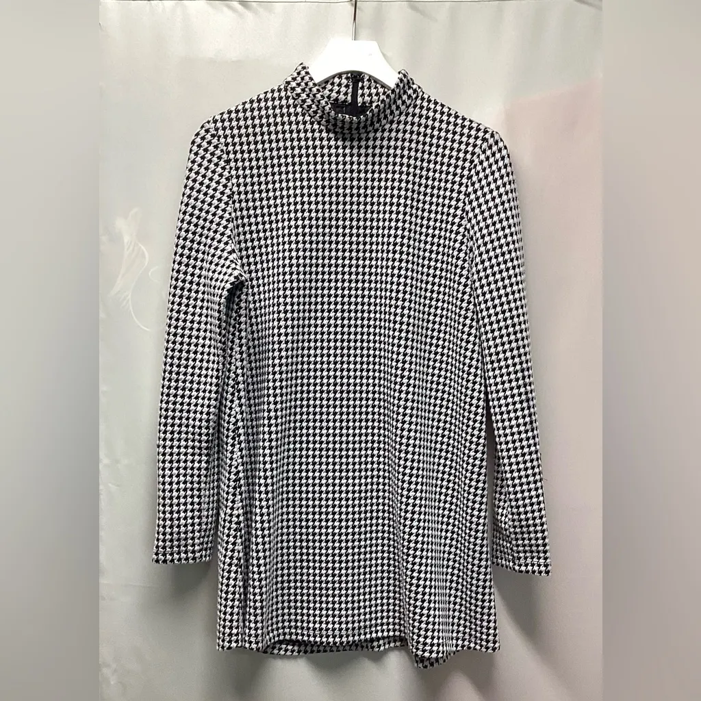 Tyler Boe houndstooth dress. Size XS Black - Image 8