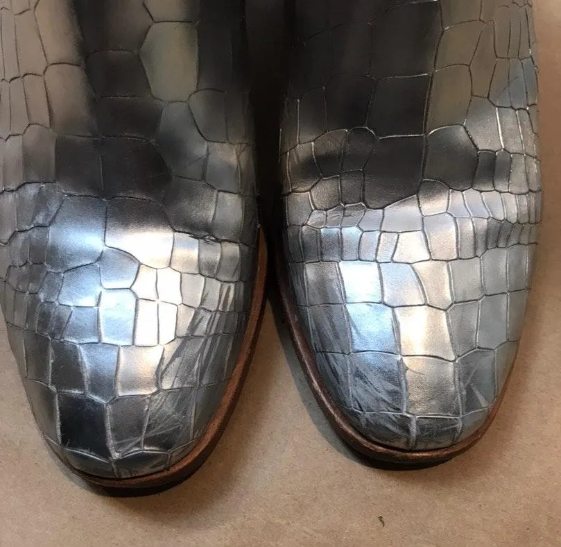 Pour La Victoire Winona Croc Embossed Boot 7.5 - Image 5