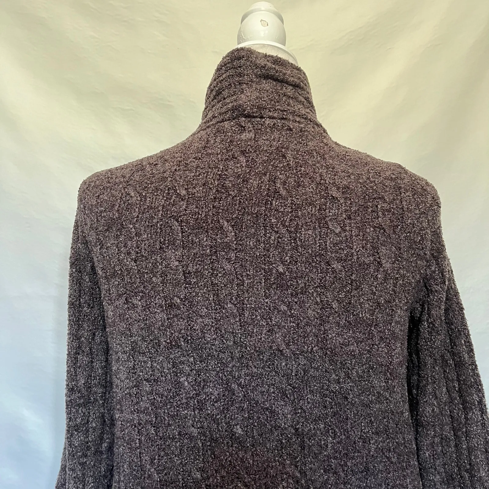 Barefoot Dreams CozyChic Lite Cardigan Womens Sweater Sz XS Brown Coastal Cozy - Image 9