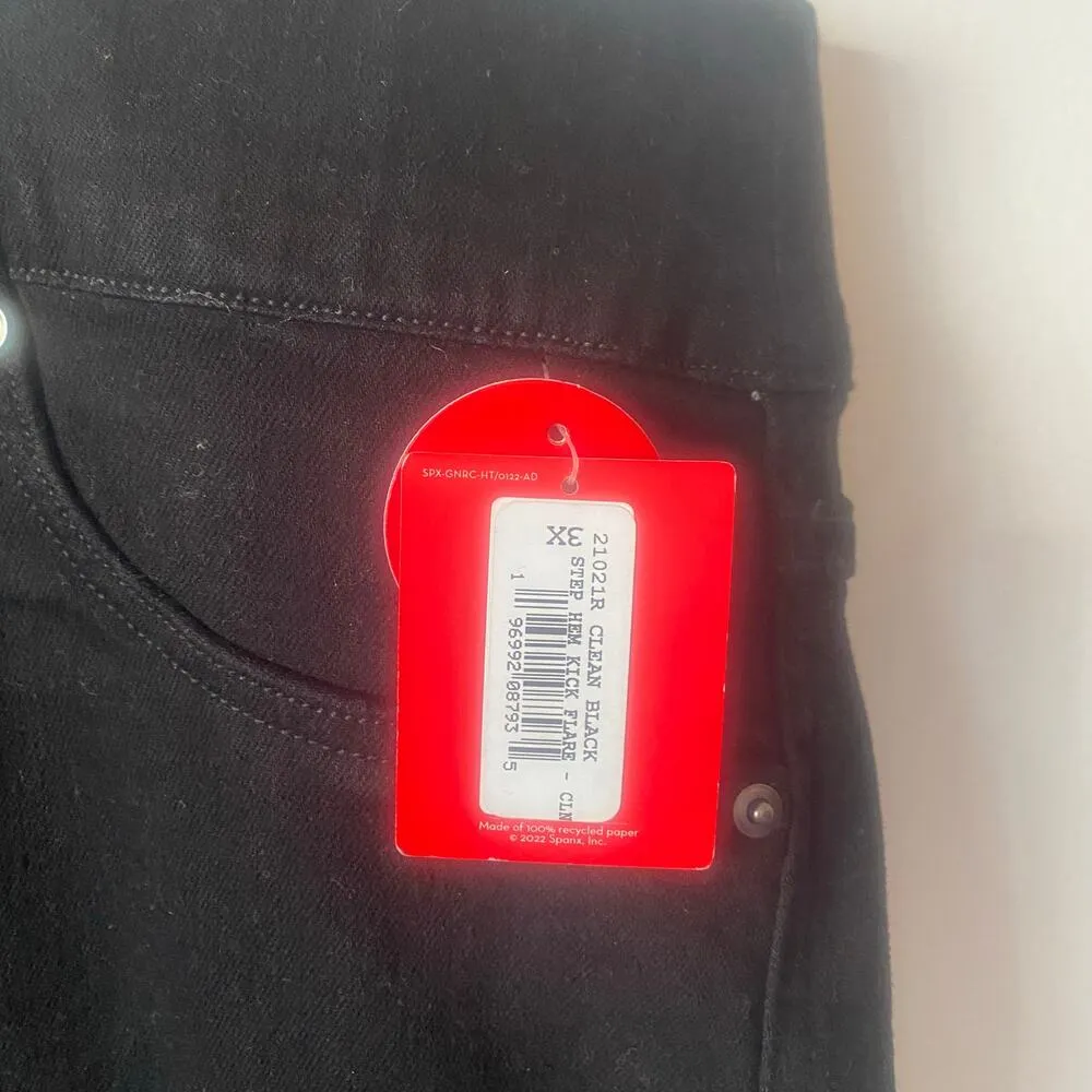 NWT Spanx Hem‎ Kick Flare in Clean Black Plus Size 3X - Image 2