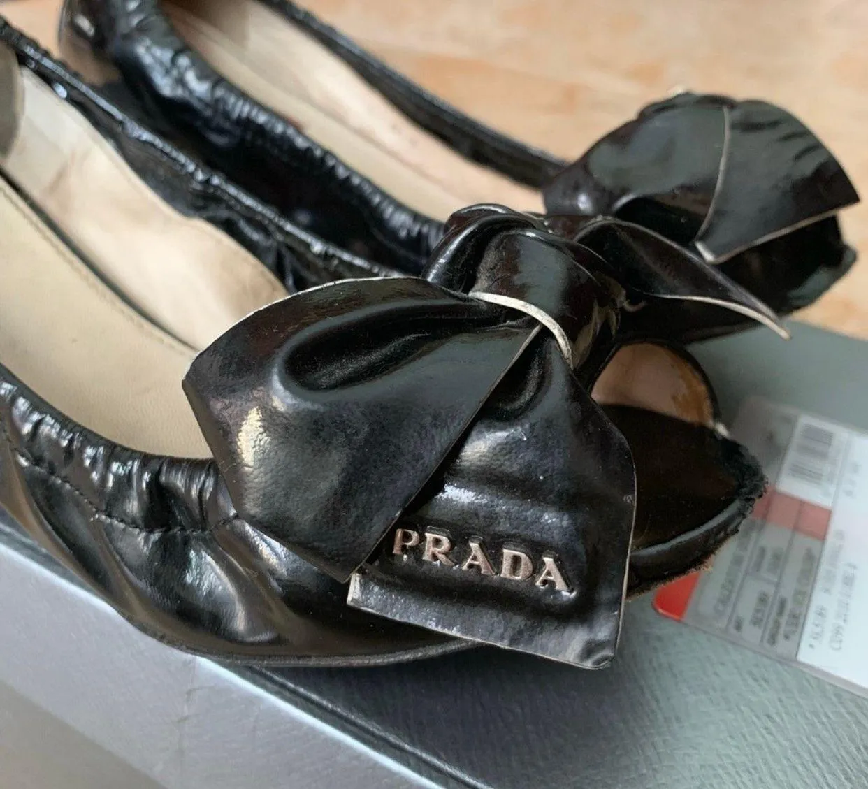 patent leather bow kitten heel - Image 2