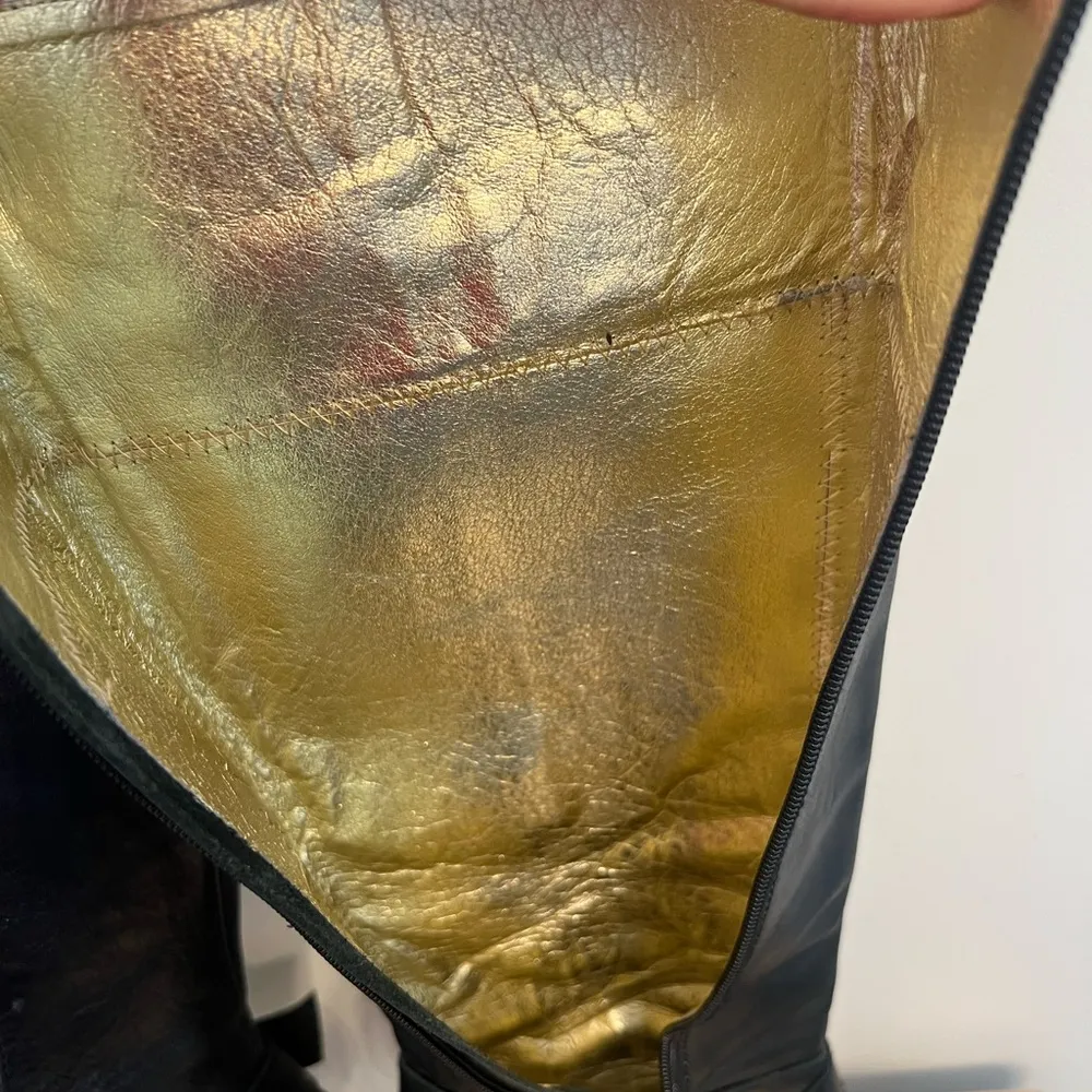 Shane & Shawn Boardroom Rockstars biker heeled black boots size 8 - Image 11