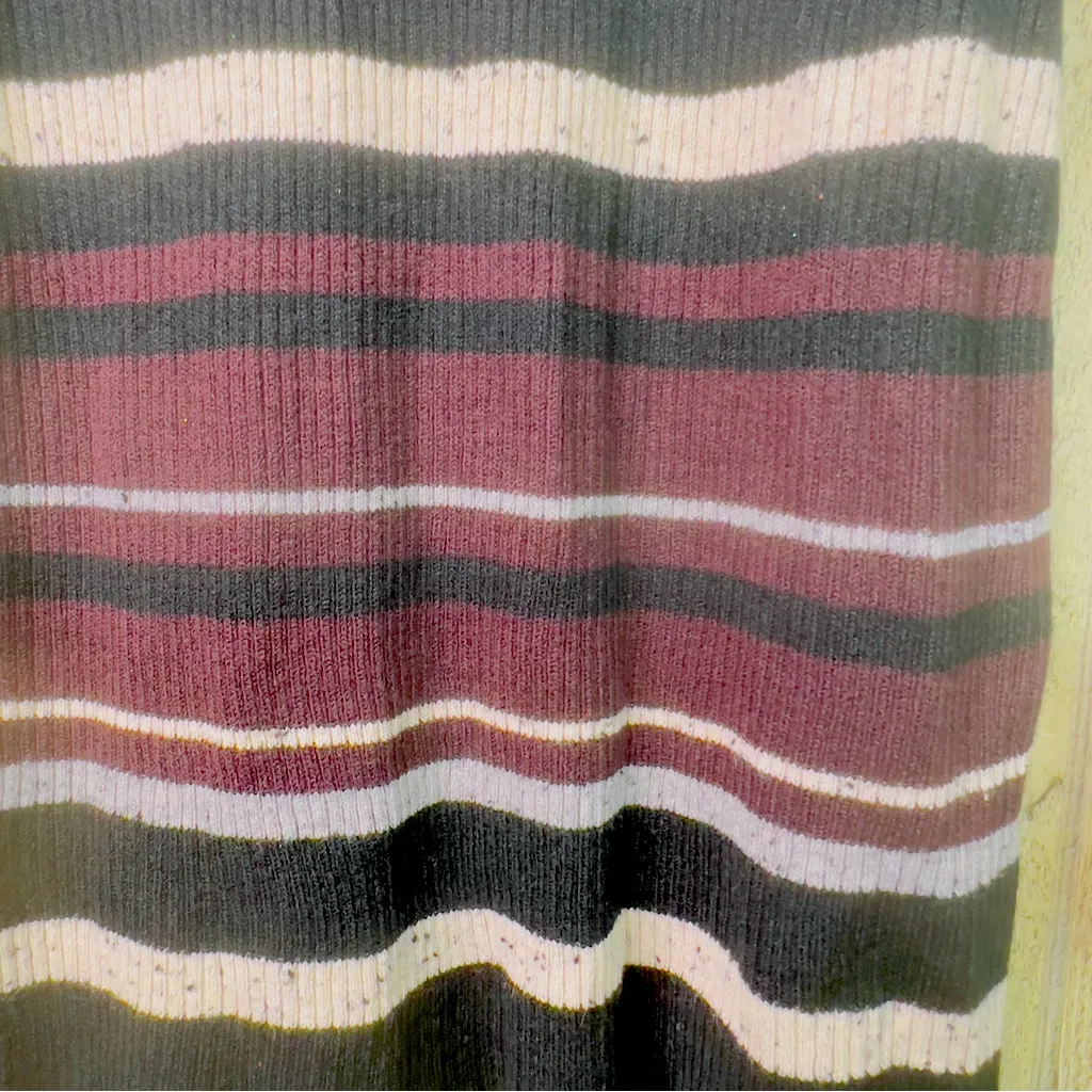 BCX Dress XS Ribbed Striped Long Sleeve Turtleneck Sweater Dress - Image 5