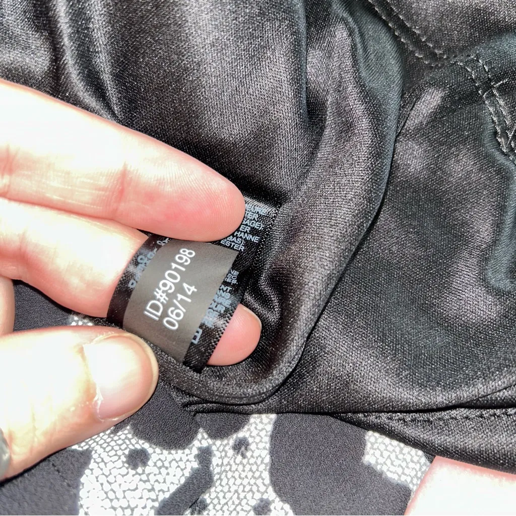 Express gray and black leopard print strapless romper size 0 ruffle detail - Image 7