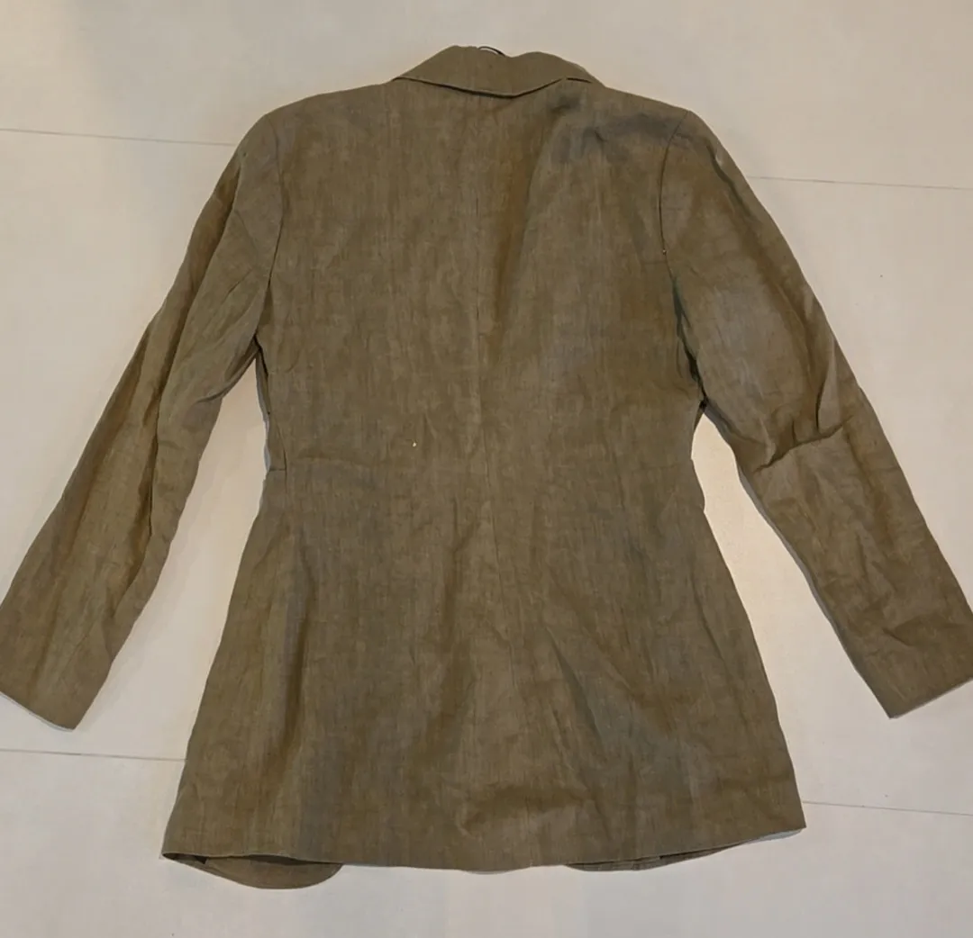 Zara Khaki Elegant Woman's Blazer/ Dress Jacket - Image 2