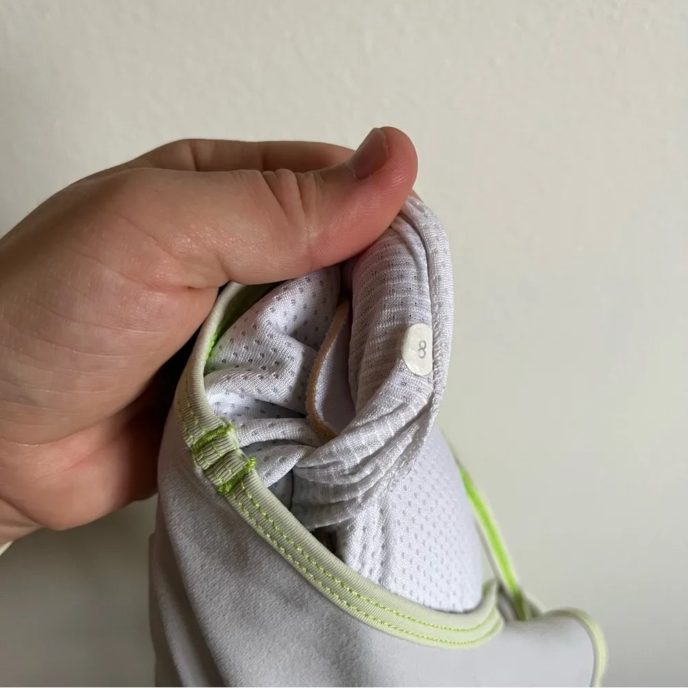 lululemon | Women’s Athletic Layered No Limits Tank in Light Green Print Size 8 - Image 11