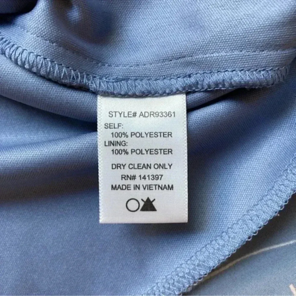 ASTR The Label Blue Pink Floral High Low Wrap Midi Dress Size Small S - Image 7