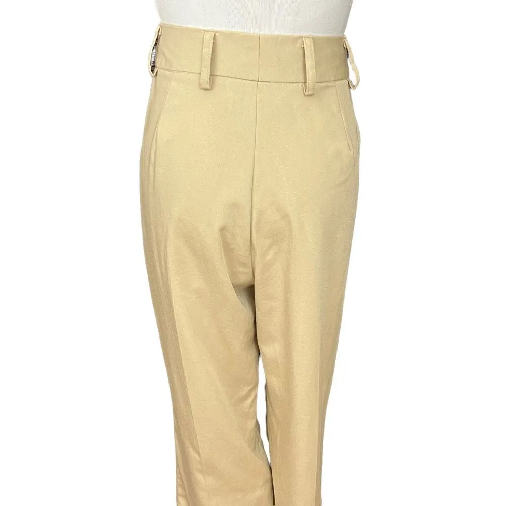 Vintage 90’s Tower Hill Collection Tan Super High Waist Trouser Pants 14 - Image 3