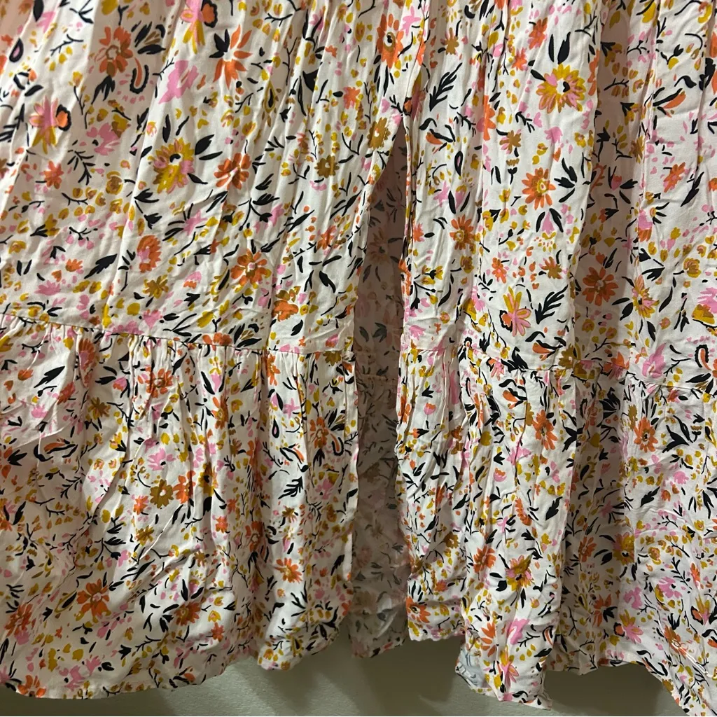 NWT Petal & Pup Kelda Dress in Beige Pink Floral Maxi Dress - Size Small - Image 6