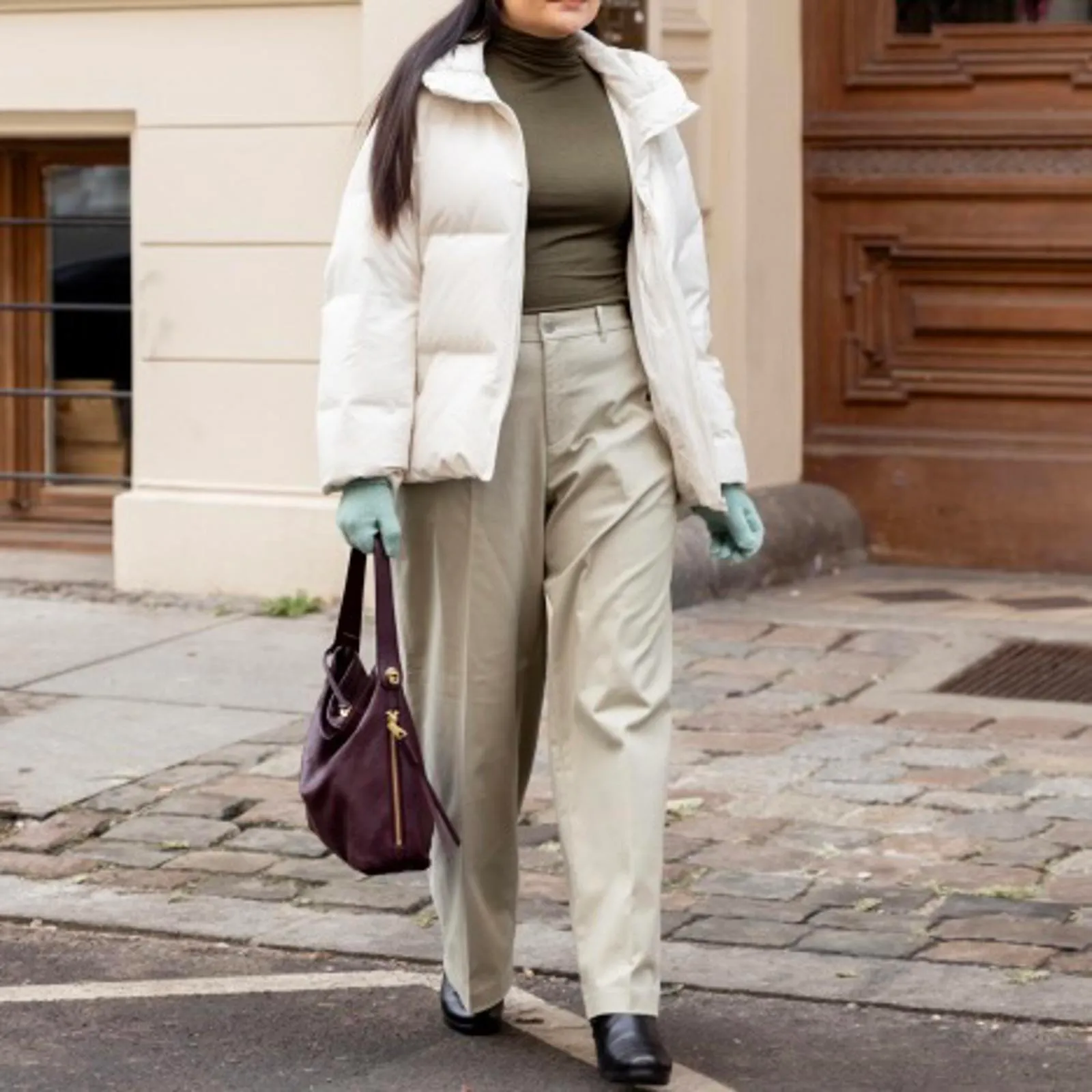 Uniqlo Tall Wide Chino Pants | Tall Green NWT Large - Image 6