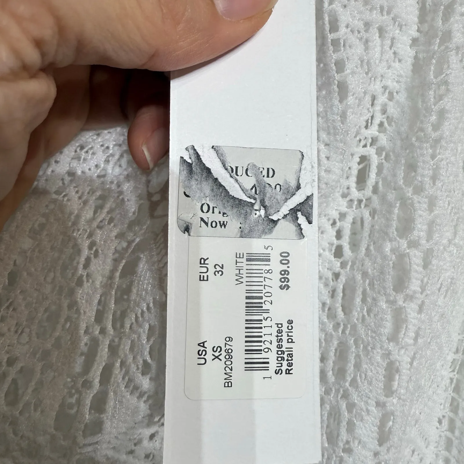 BB DAKOTA White The Seeker Crochet Maxi Skirt Sz XS NWT - Image 8