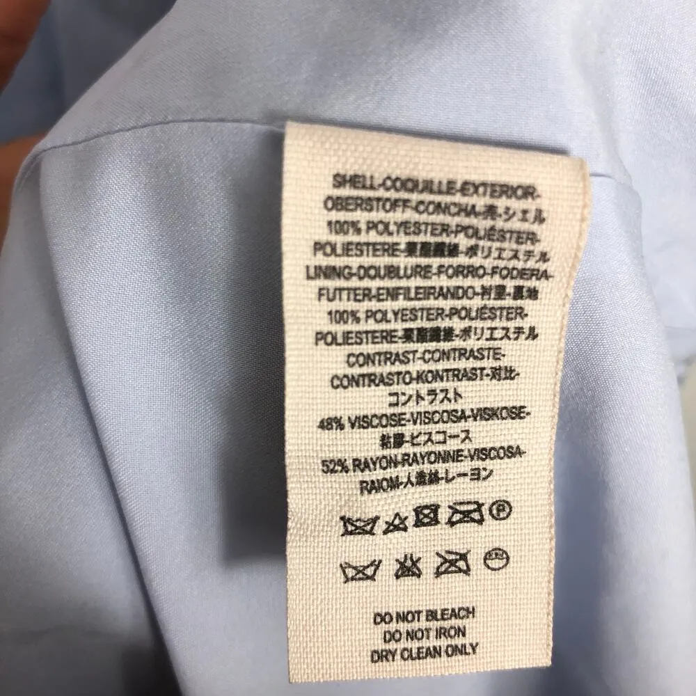 SAYLOR x Free People Melody Madi Maxi Dress Size XS Sky Blue Crochet Hi Low - Image 6