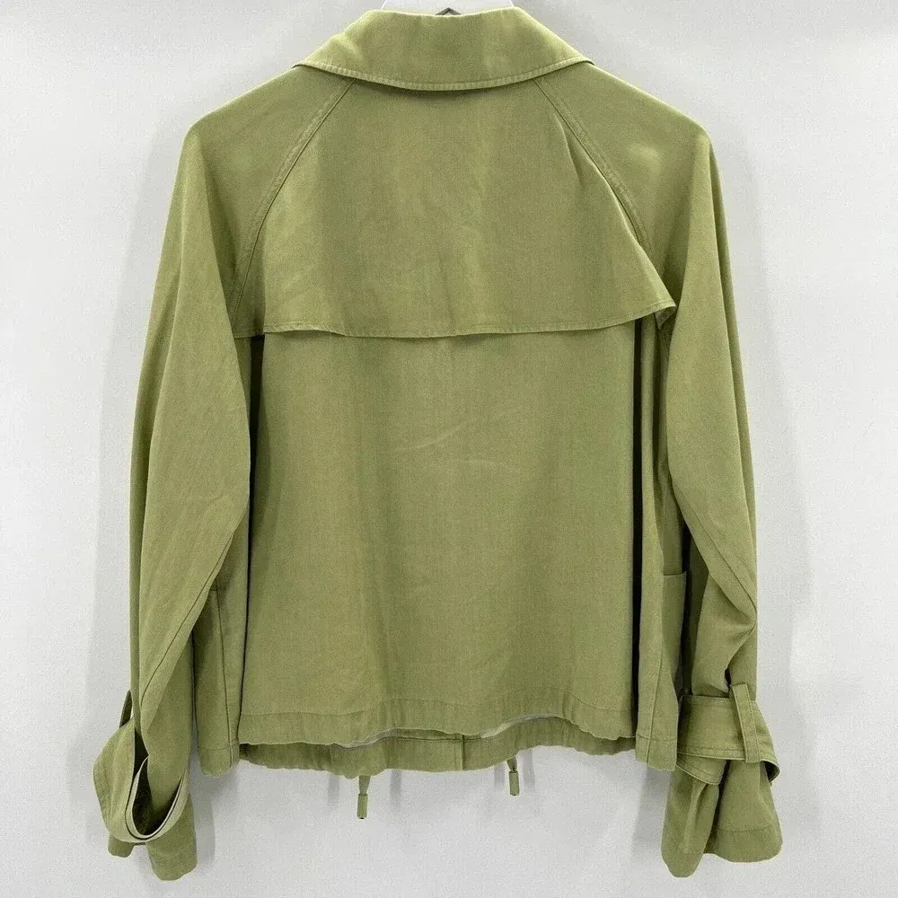 Soft Surroundings Idyllwild Jacket Tarragon Green Lightweight Coat Size Medium‎ - Image 6