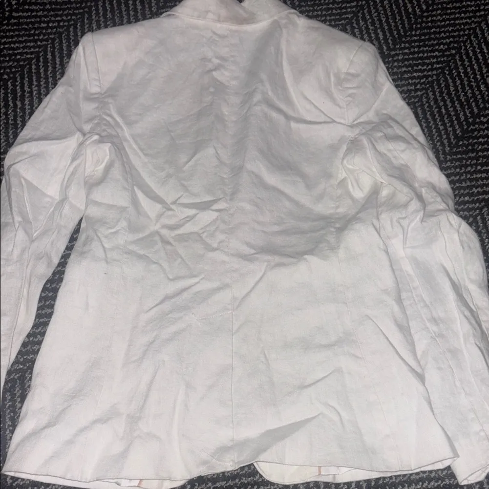 Mango White Blazer Tailored Suit Jacket - Image 3