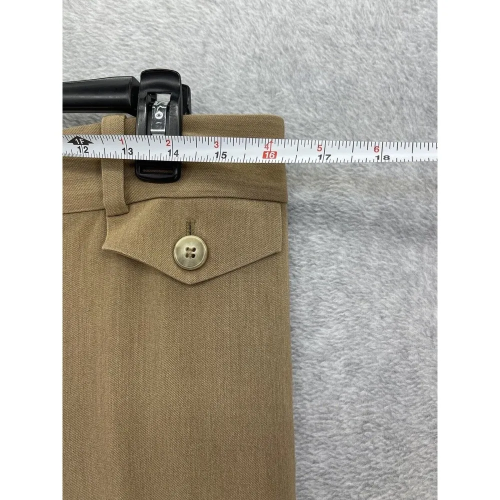 Ann Taylor Women's Brown Modern Trouser Pants Size 6 Bootcut Faux Pocket - Image 9