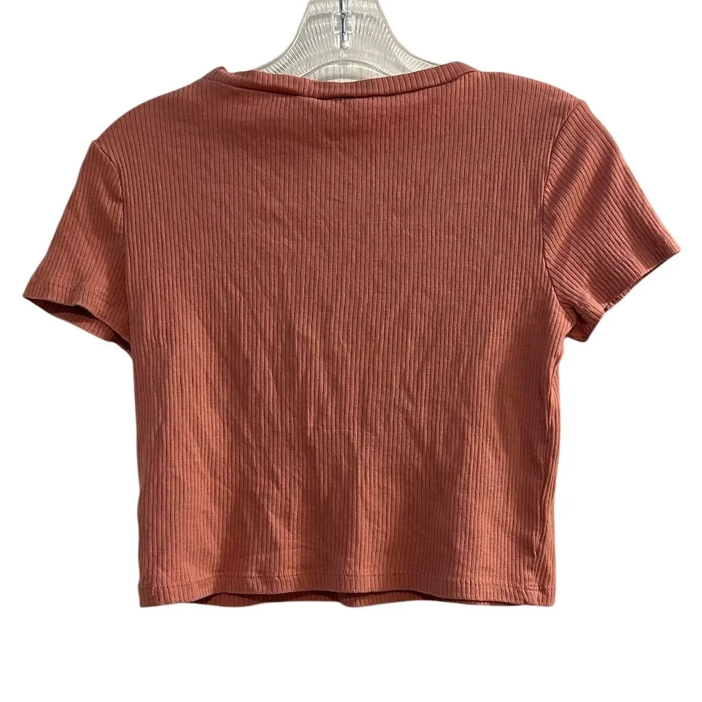 Divided by H&M Women's Mauve Ribbed Crop Top Size M Short Sleeve Casual Purple Size M - Image 10