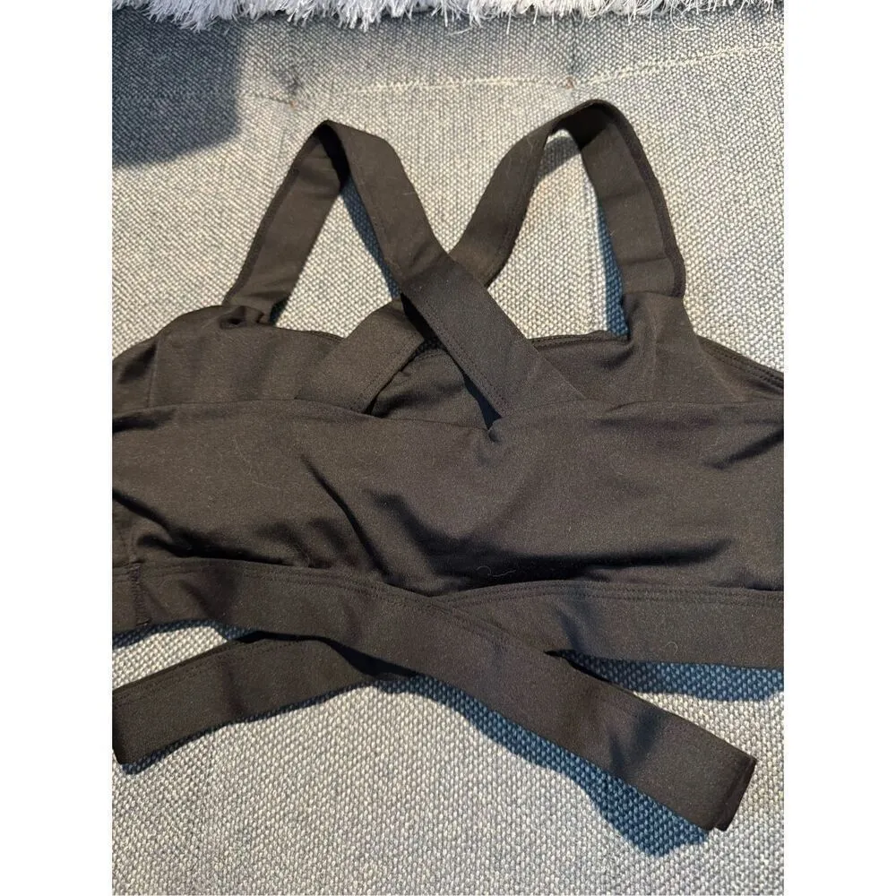 ACBikinis NWT Angel Competition Bikinis logo sports bra in Black size medium - Image 4