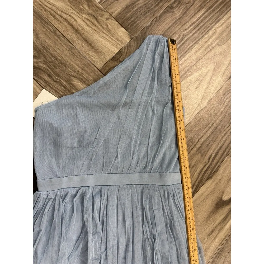 Anaya With Love Bridesmaid tulle one shoulder maxi dress in soft blue Zs 6 - Image 8