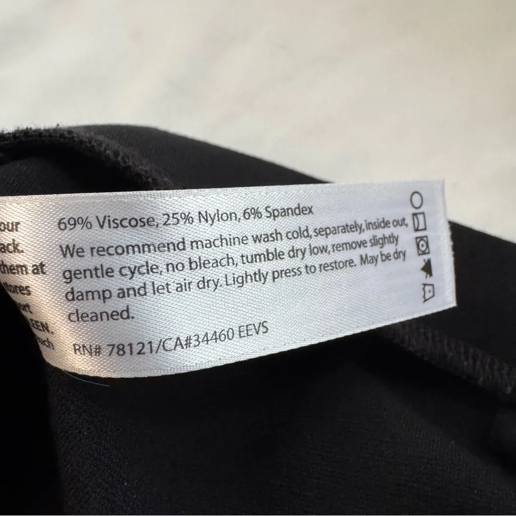 Eileen Fisher Pull On Ponte Knit Ankle Pant Office Career Size L Classic Stretch - Image 6