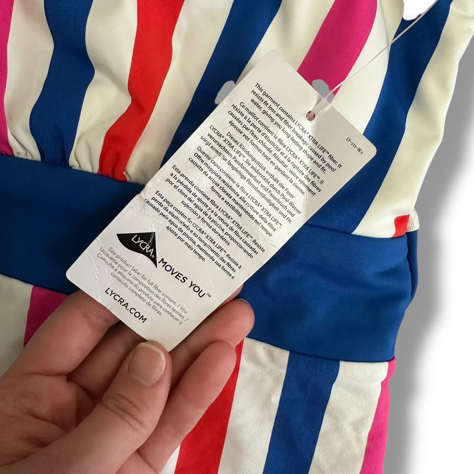 Lands’ End Stripe Tankini Top Size 16 – LYCRA® Xtra Life Supportive‎ Swimwear - Image 6