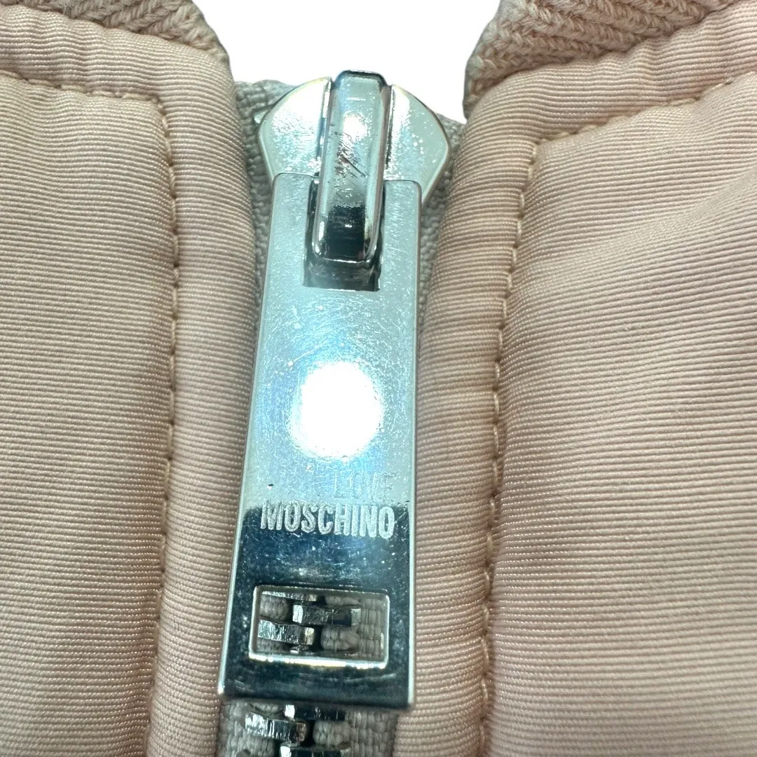 Love Moschino Pink Bomber Jacket with Heart Patch Size 4 - Image 7