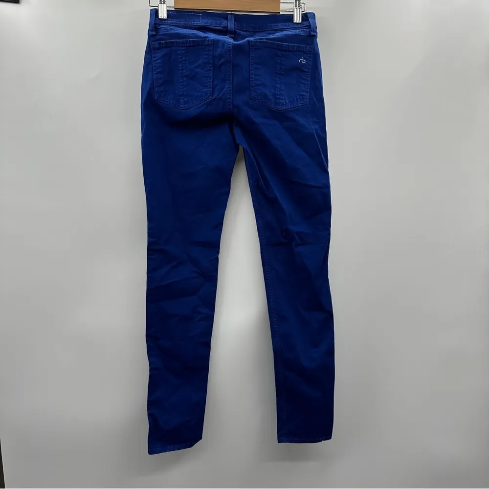 Rag & Bone for Intermix Limited Edition Lapis Tuxedo Royal Blue Legging Jeans 28 - Image 4