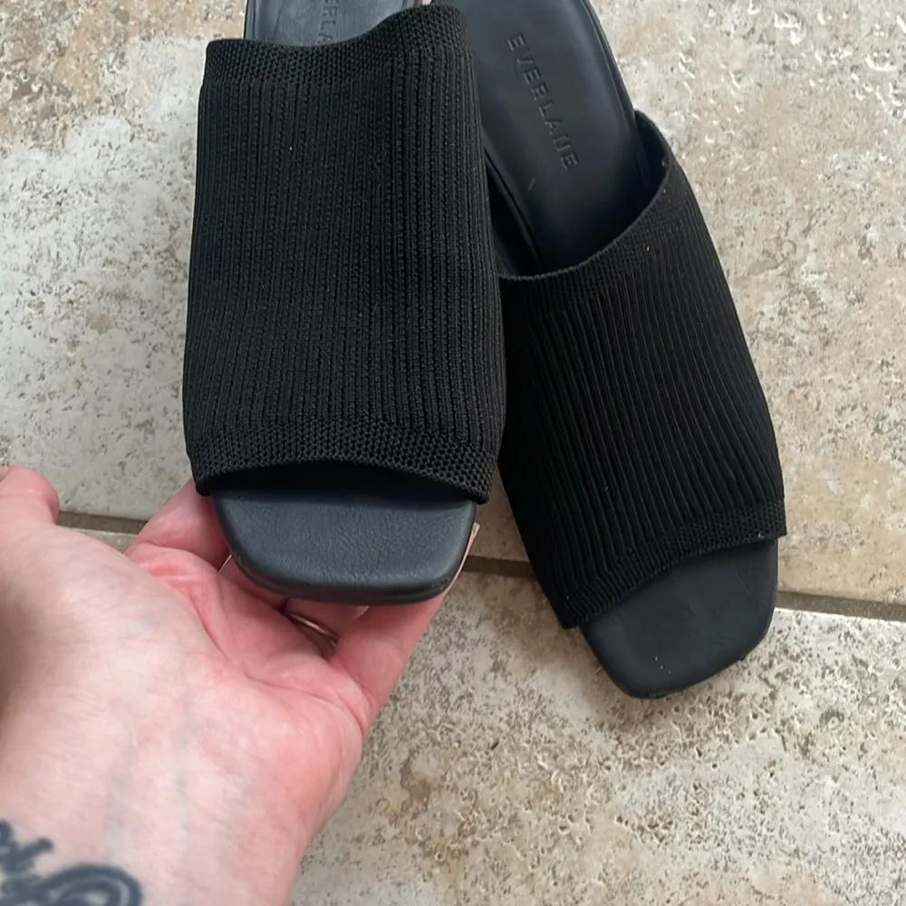 Everlane The Glove Mule in ReKnit Black - Image 6