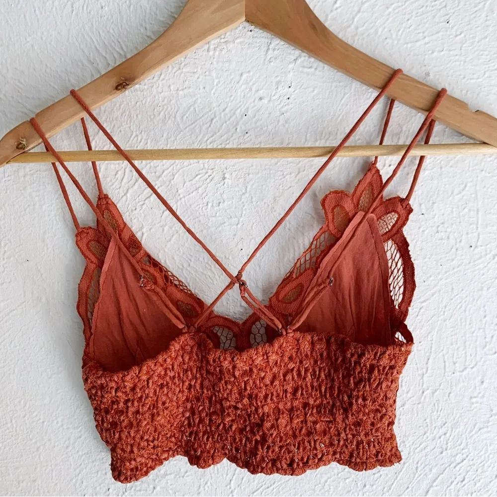 Free People FP One Adella Lace Bralette in Copper XS - Image 3