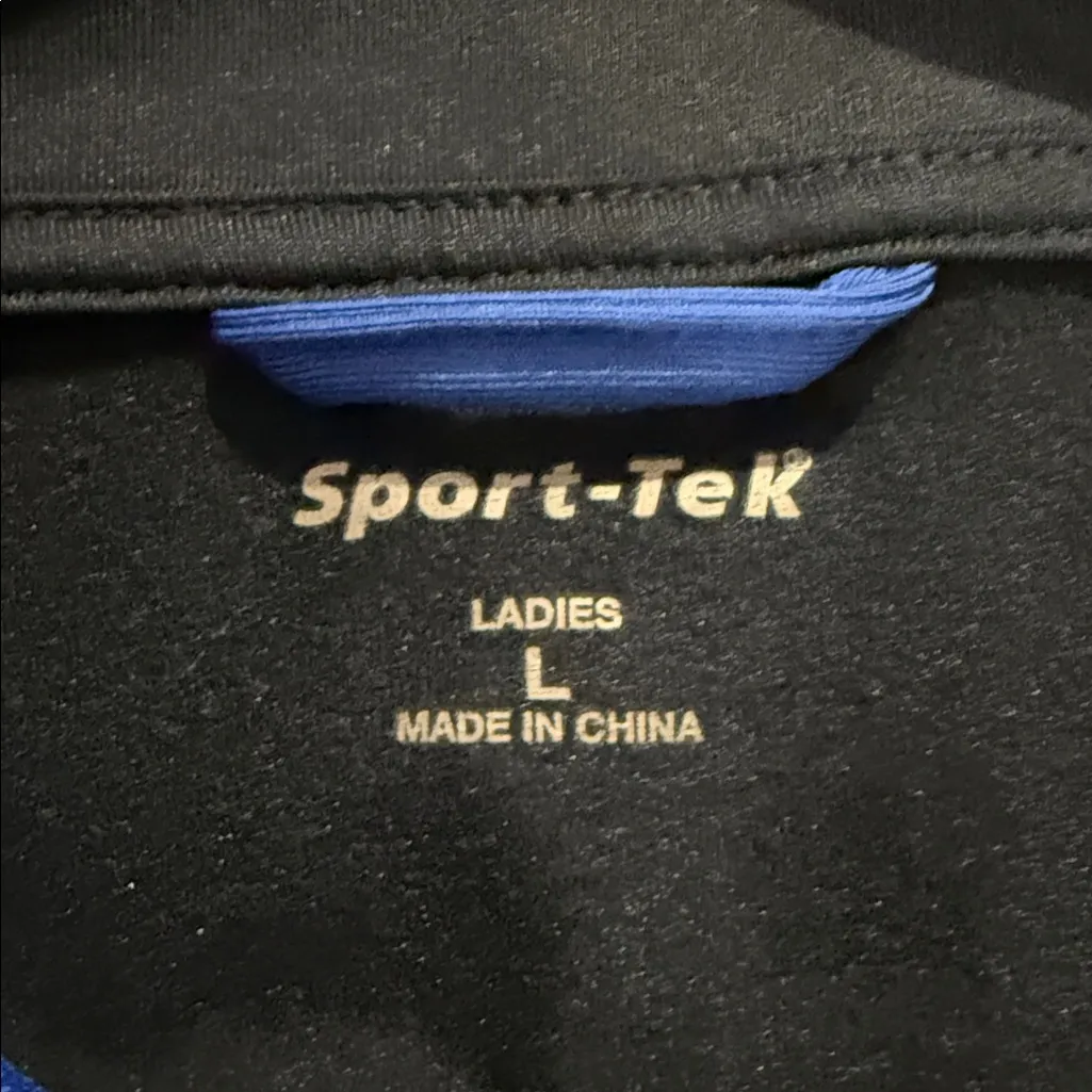 Sport-Tek Open Road Girl Black and Blue Ladies Jacket - Image 8