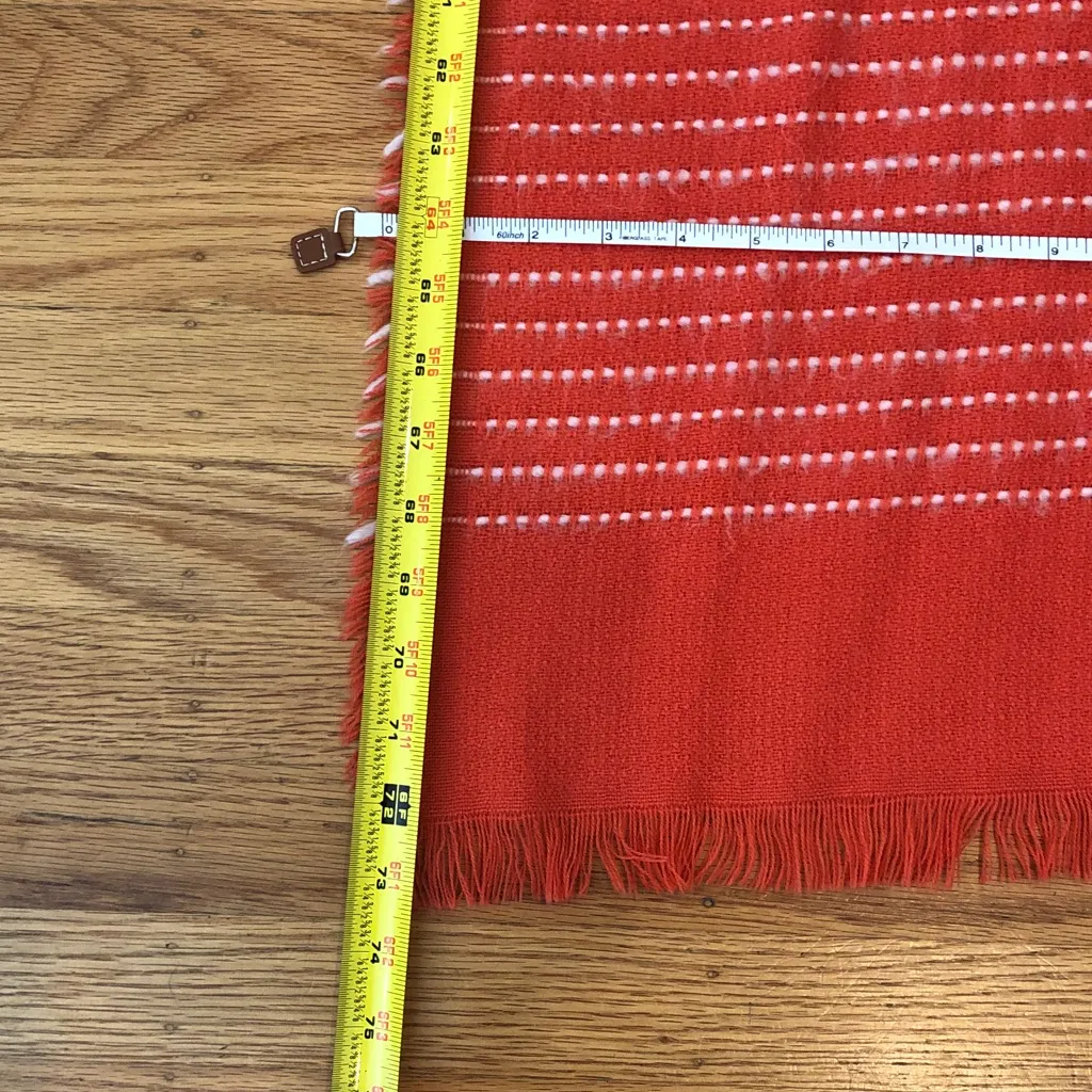 Old Navy Orange and White oversized scarf - Image 4