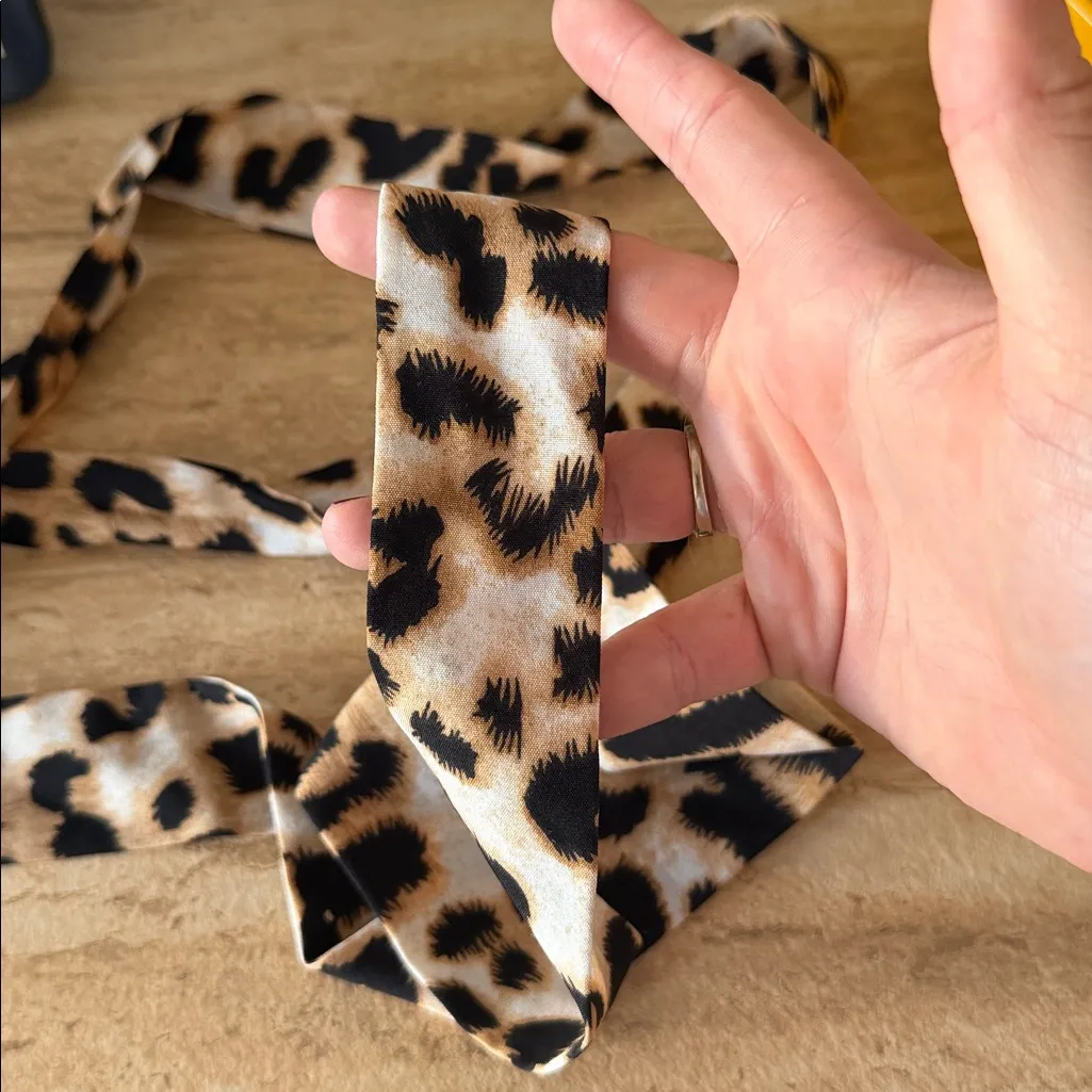 SHEIN versatile scarf belt animal print leopard - Image 5