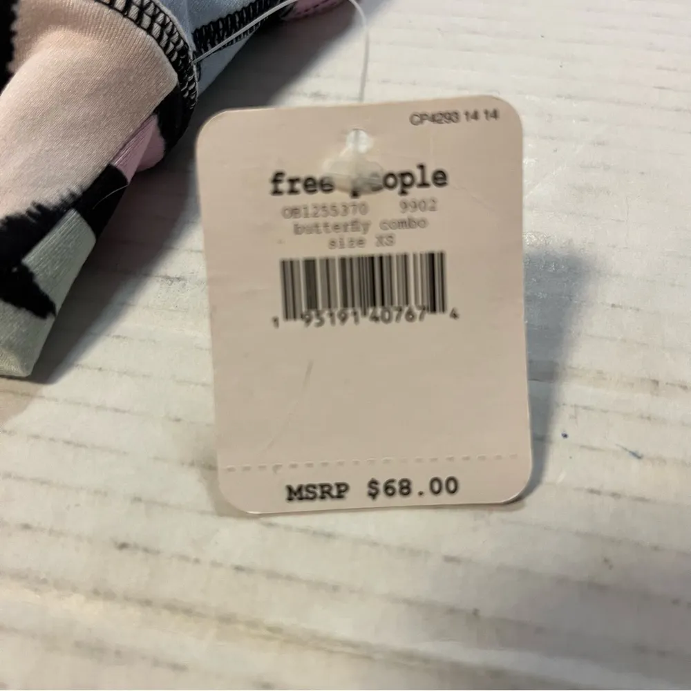 Free People FP Movement Ashford Printed Sports Bra in Butterfly Combo Sz XS NWT - Image 9