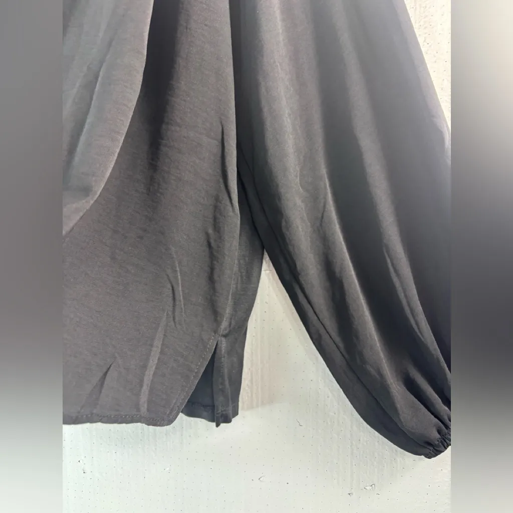 Maurices 1X Boho Long Sleeved Peasant Blouse Top in Jet Black - Funeral - Image 5