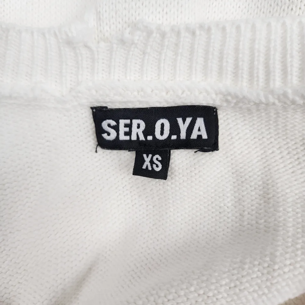 SER.O.YA Isla Dress in White Knit Size XS Sleeveless - Image 11