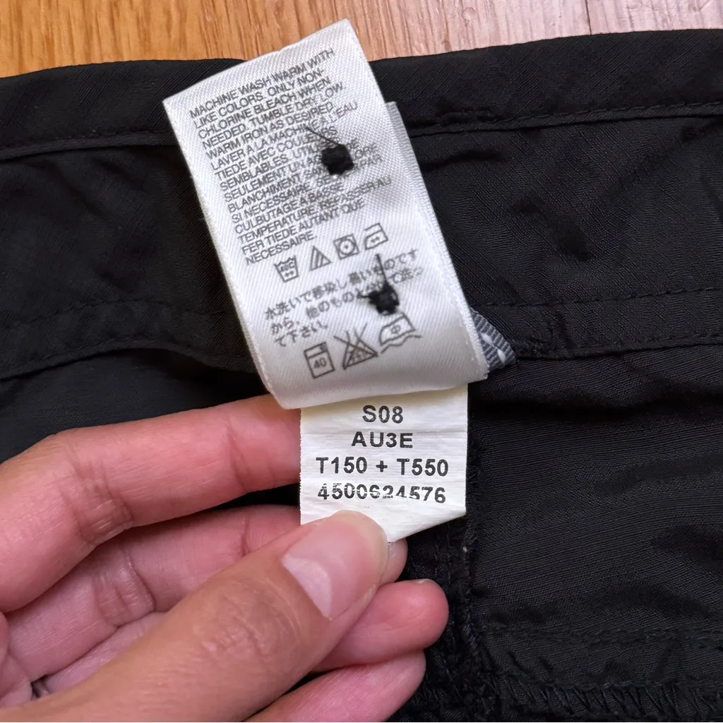 The North Face Women's T150 T550 Cargo Hiking Shorts Outdoor Gorp Black 6 Long - Image 4